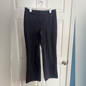 Ann Taylor Navy Curvy Pinstriped Pants